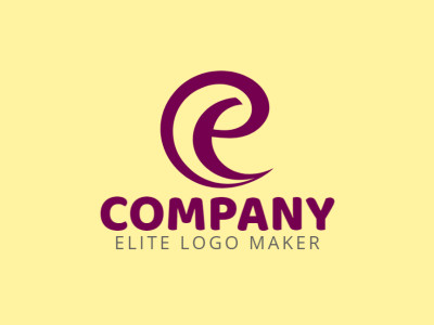 A refined logo design featuring 'E' shapes embodying the style of an initial letter.