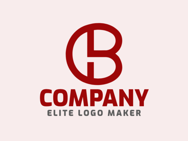 A simple yet elegant logo featuring the letter 'B' in dark red, embodying sophistication.