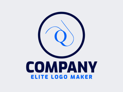 Un logotipo de letra inicial con la elegante letra 'Q', que ofrece un diseño excelente y personalizable para una identidad de marca refinada y distintiva.