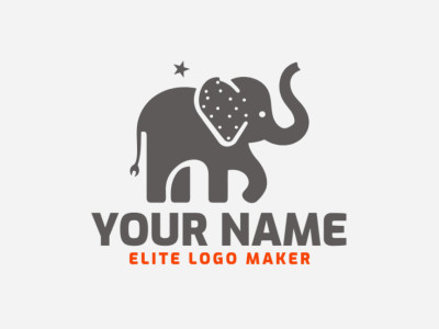 Un diseño de logotipo de elefante ilustrativo irradia sofisticación y modernidad, lo que lo hace inspirador para emprendimientos empresariales dinámicos.