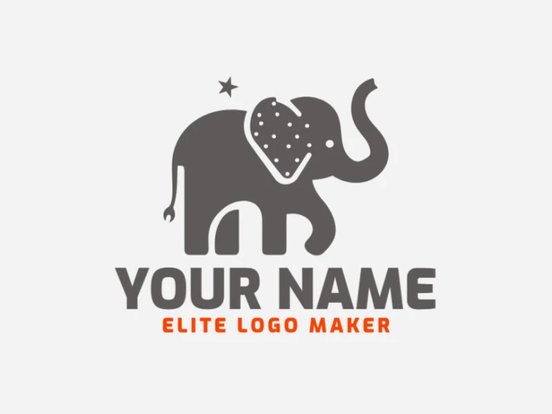 An illustrative elephant logo design exudes sophistication and modernity, making it inspiring for dynamic business endeavors.