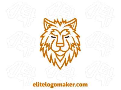 Uma imagem fantástica de um leão selvagem com um design profissional, oferecendo um logotipo barato e criativo para o seu negócio.