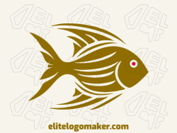 Create a memorable logo for your business in the shape of a fish with tribal style and creative design.