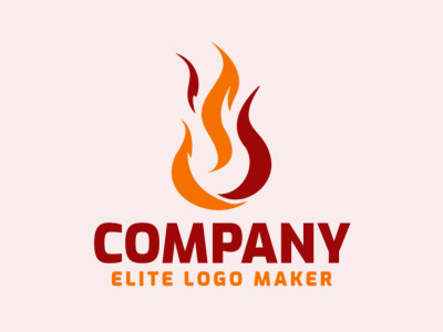 Minimalist flames ignite energy and passion in this striking logo design.