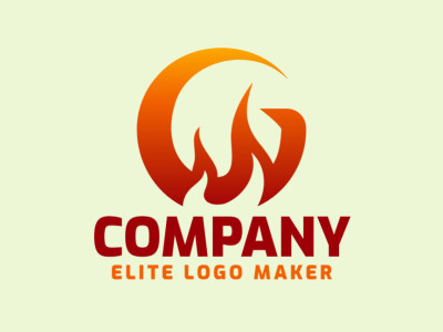The logo features dynamic flames in a gradient of orange and red, combining an energetic and modern style for a captivating visual impact.