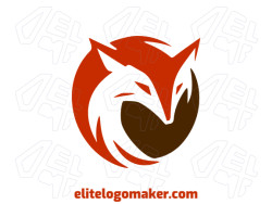 With its abstract design, this logo showcases a dynamic fox in shades of brown and red, embodying agility and creativity.