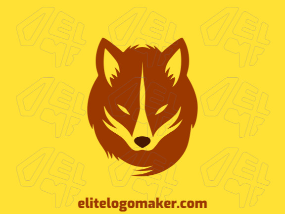 Crie um logotipo memorável para sua empresa com a forma de uma cabeça de raposa com estilo minimalista e design criativo.