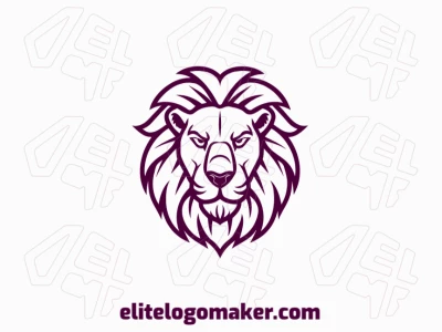 A friendly lion mascot logo design, offering a warm and approachable visual identity perfect for building a memorable brand image.