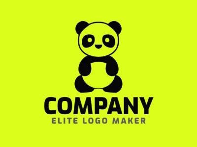 This logo features a gentle panda bear in an animal style, creating a distinct and memorable look.