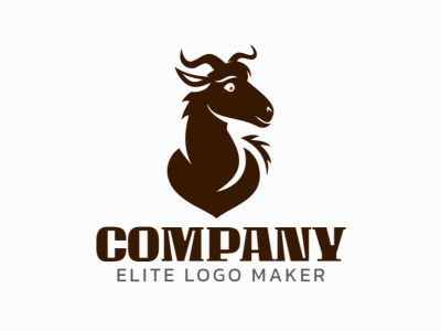 El diseño del logo presenta una cabra abstracta, fusionando formas audaces y líneas fluidas para crear una identidad moderna y llamativa.