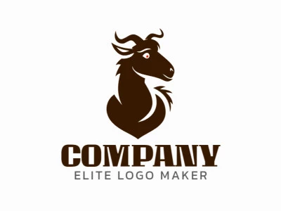 Logo design features an abstract goat, merging bold shapes and fluid lines to create a modern, eye-catching identity.