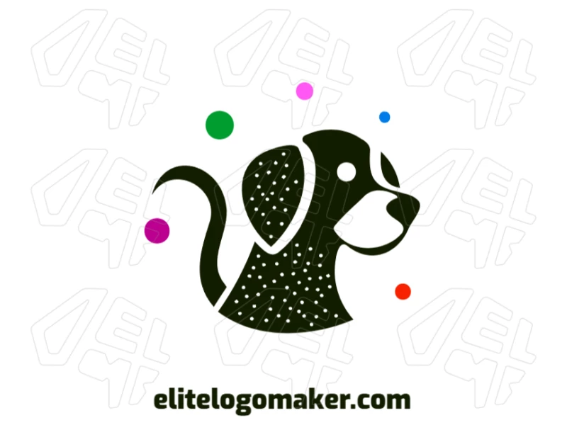 A professional and handcrafted illustration of a cute puppy, perfect for your easy logo creation needs.