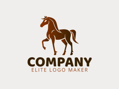 A dynamic logo featuring a horse silhouette with a captivating gradient.