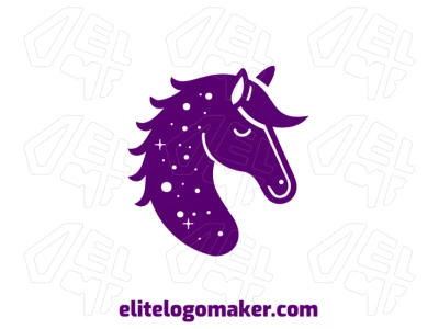 Un logo barato y minimalista con diseño de caballo bonito, centrado en la elegancia simple y el estilo moderno con una apariencia limpia y elegante.