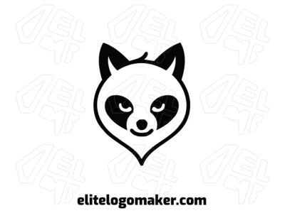 A cool illustration of a bear with a balloon head, offering a symmetrical design for a creative and professional logo.