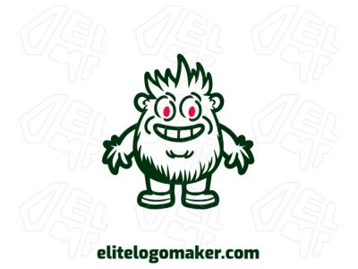 Un logotipo creativo con la ilustración de una mascota divertida y alegre, diseñada para captar la atención con su estilo vibrante y juguetón en formato vectorial.