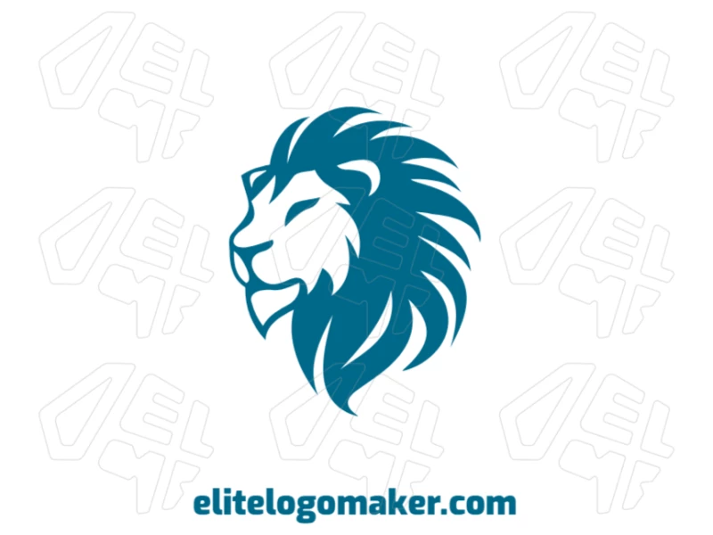 A customizable image of a lion's head with an abstract design, perfect for creating an impactful logo.