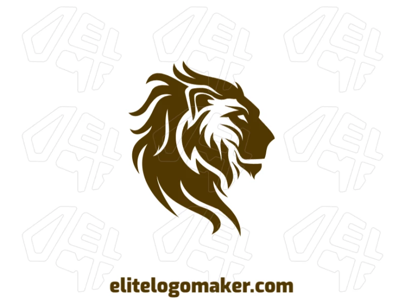 An excellent, abstract image of a wild lion's head, perfect for developing your unique logo with a strong, memorable design.