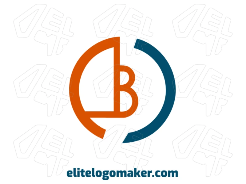 Logotipo de brand simple con una imagen increíble de la letra "B", ideal para varias empresas e identidades profesionales.