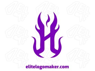 An interesting and abstract design of the letter "H" for a business logo, offering a modern and professional look with a 100% vectorized design.