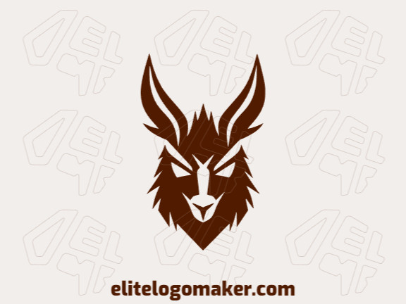 Logotipo ideal para diferentes negócios com a forma de uma cabeça de canguru , com design criativo e estilo mascote.