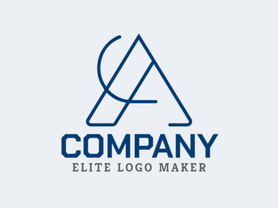 Un diseño de logotipo minimalista con la letra 'A', elaborado con precisión creativa.