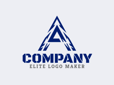 An abstract 'A' logo design exuding innovation and versatility, perfect for diverse brands.