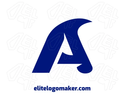 Un diseño atractivo con la letra "A" de apariencia simple y limpia, destacando el estilo de letra inicial.