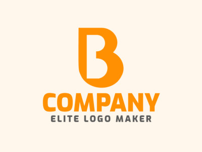 Um logo pictórico cativante apresentando a letra 'B', com um toque de encanto em tons de amarelo escuro.