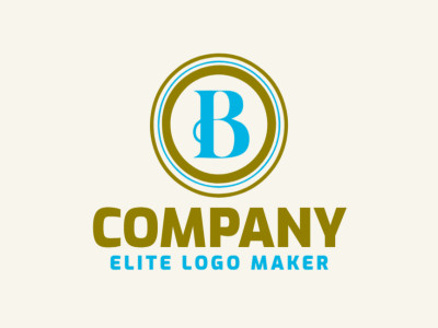 Um logotipo circular 'B' que incorpora união e força, perfeito para representar uma marca dinâmica.