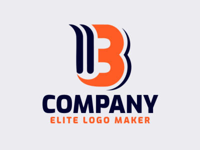 Um design de logotipo da letra 'B' elegante que une simplicidade com sofisticação, fazendo uma afirmação ousada.