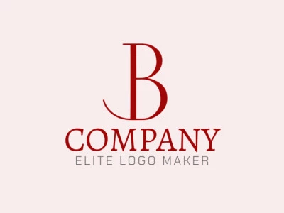 A sleek minimalist logo featuring the letter 'B' in bold red, conveying simplicity and sophistication.