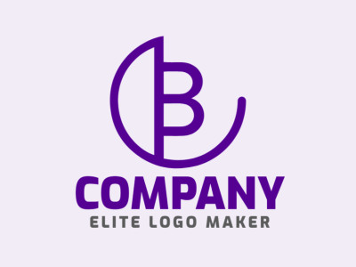 A sleek and minimalist logo showcasing the letter 'B', exuding elegance.