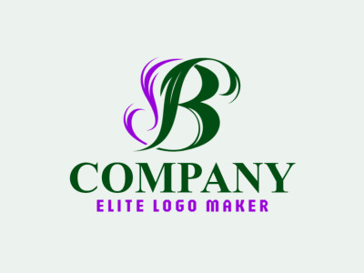 Un logotipo ornamental con la letra 'B', diseñado con formas intrincadas para un aspecto sofisticado.