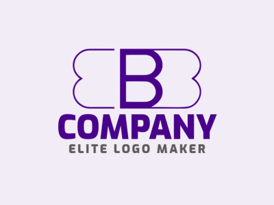 An imaginative and striking logo featuring the letter 'B' in a creative style with bold purple accents.