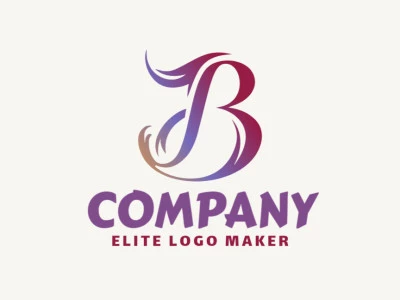 Un diseño de logotipo en degradado notable que presenta la letra "B", ideal para resaltar tu empresa.