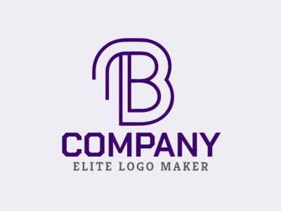 A luxurious and unique minimalist logo featuring the letter 'B' as its central element.