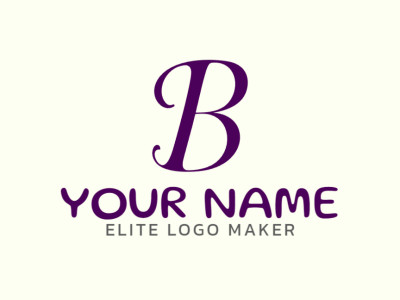 An initial letter style logo featuring the letter 'B', ideal for a professional business look.