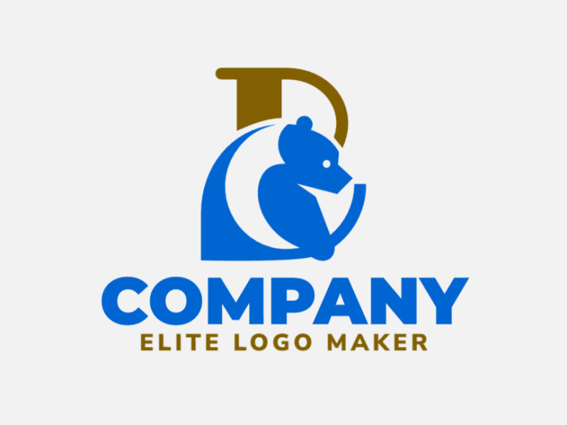 A logo with a double meaning featuring the letter 'B' and a polar bear, uniquely prominent.