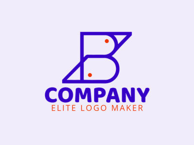 Un logo minimalista con la letra 'B' entrelazada con dos elegantes pájaros, evocando simplicidad y elegancia.