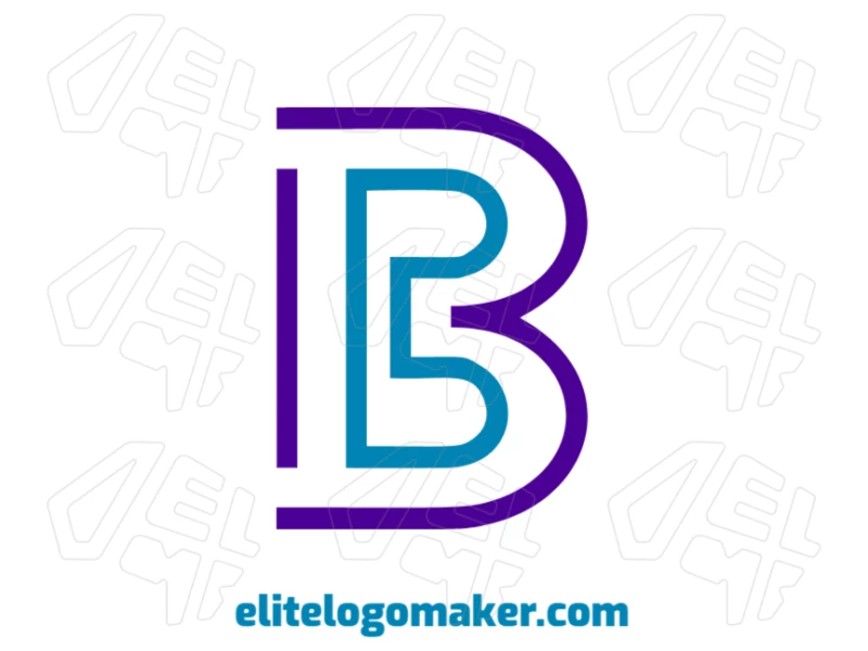 Creative logo featuring the letter "B" with a simple and elegant design in an initial letter style, creating a refined and modern visual identity.