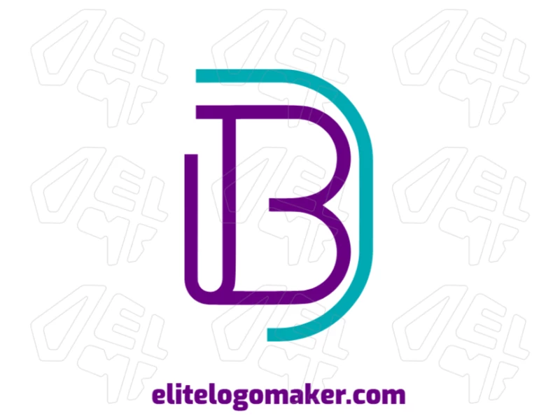 An original design featuring the letter "B" in a stunning style, perfect for creating a corporate and professional logo.