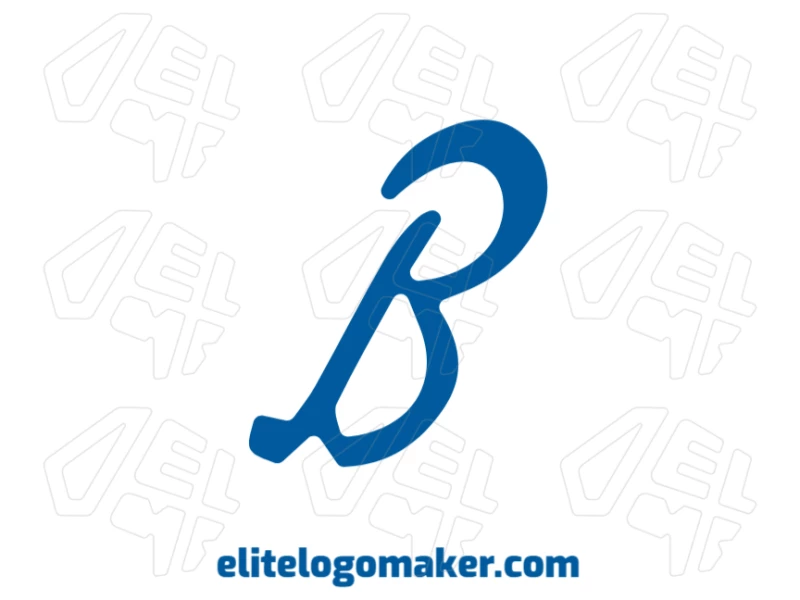 Stylized logo with the letter "B" featuring fluid curves and a modern structure.