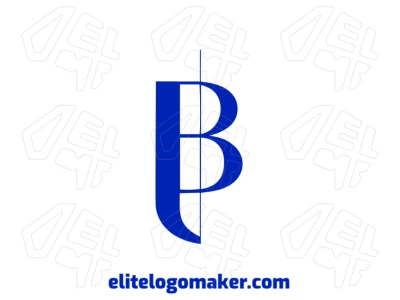 La letra 'B' con estilo elegante en formato de inicial crea un logo refinado y profesional para la empresa.