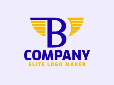 Un logotipo dinámico con la letra inicial que presenta una 'B' con alas, simbolizando libertad e innovación.