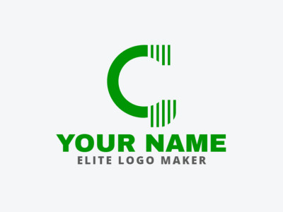 Un diseño prominente y minimalista del logotipo de la letra 'C', que irradia sofisticación y simplicidad en cada curva.