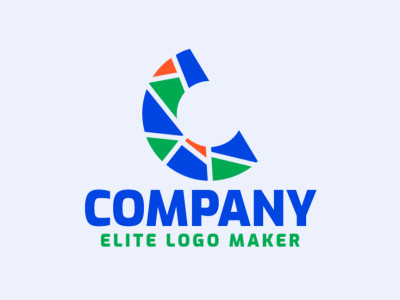 An eye-catching mosaic-style logo featuring the captivating shape of the letter 'C'.