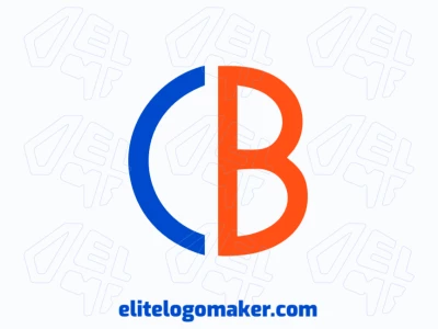 A creative initial letter logo combining the letter 'C' with the letter 'B', designed with sleek shapes and modern lines for a dynamic visual identity.
