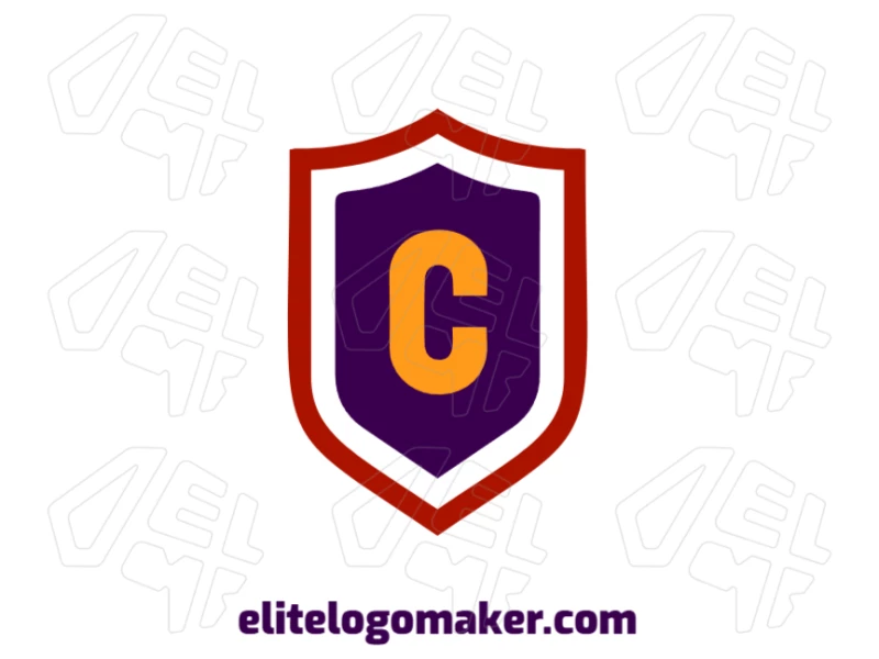 Diseño de logotipo profesional con la letra "C" dentro de un escudo elegante, creando un emblema fuerte y sofisticado.