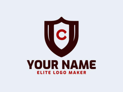 An elegant logo design featuring an emblem-style shield intertwined with the letter 'C'.